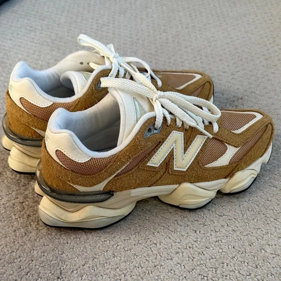 New Balance Tan and Cream Women's Sneakers - Picture 3 of 8